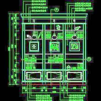 书柜CAD详图素材35