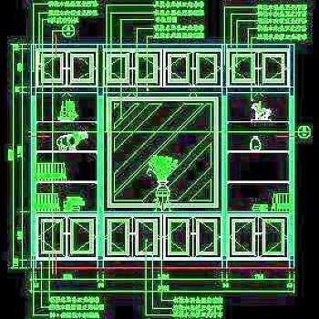 书柜CAD详图素材19