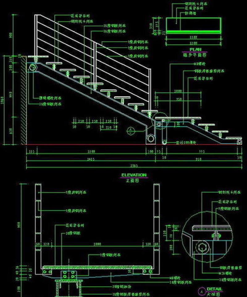 <a href=https://www.yitu.cn/sketchup/louti/index.html target=_blank class=infotextkey><a href=https://www.yitu.cn/su/6782.html target=_blank class=infotextkey><a href=https://www.yitu.cn/su/8159.html target=_blank class=infotextkey>楼</a>梯</a></a>与<a href=https://www.yitu.cn/su/langan.html target=_blank class=infotextkey><a href=https://www.yitu.cn/sketchup/langan/index.html target=_blank class=infotextkey><a href=https://www.yitu.cn/su/6781.html target=_blank class=infotextkey>栏杆</a></a></a>cad详细施工图2