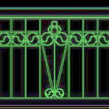 西式栏杆、现代式栏杆、铁艺栏杆CAD图块43