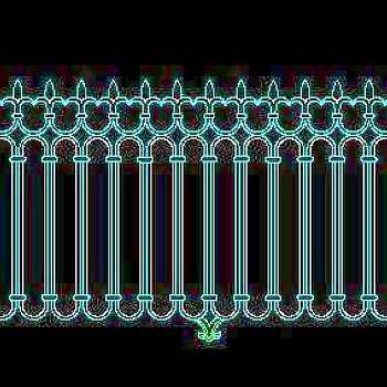 西式栏杆、现代式栏杆、铁艺栏杆CAD图块5