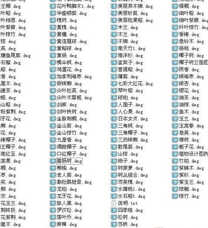 CAD园林<a href=https://www.yitu.cn/sketchup/zhiwu/index.html target=_blank class=infotextkey><a href=https://www.yitu.cn/su/7836.html target=_blank class=infotextkey>植物</a></a>最新图库