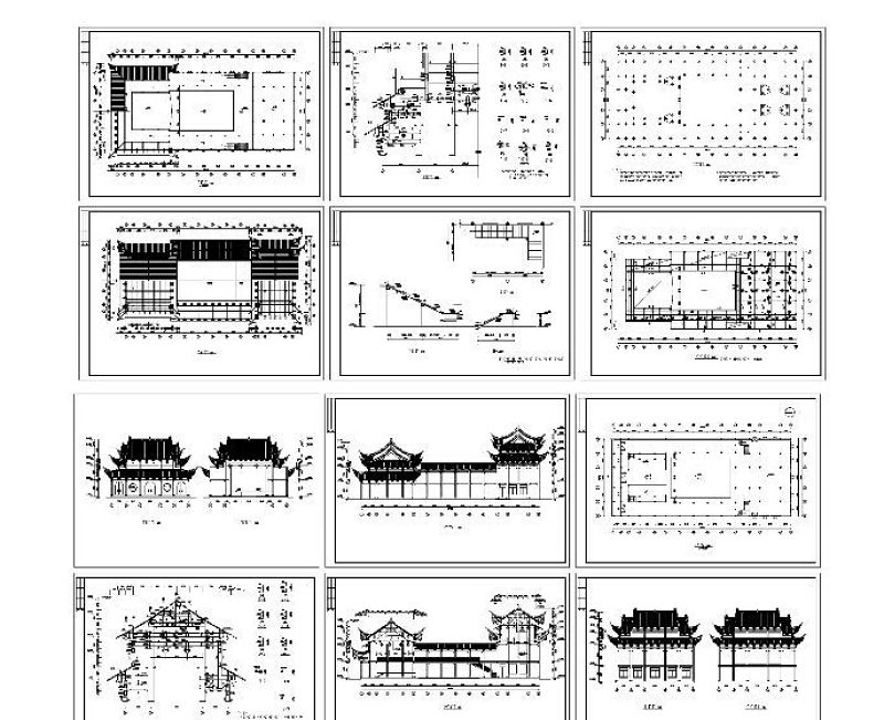 中式戏台cad<a href=https://www.yitu.cn/su/7937.html target=_blank class=infotextkey>图纸</a>