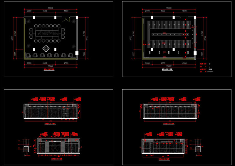 某宾馆<a href=https://www.yitu.cn/sketchup/huiyishi/index.html target=_blank class=infotextkey>会议室</a>装修图CAD<a href=https://www.yitu.cn/su/7937.html target=_blank class=infotextkey>图纸</a>