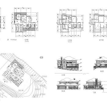 别墅设计CAD图纸