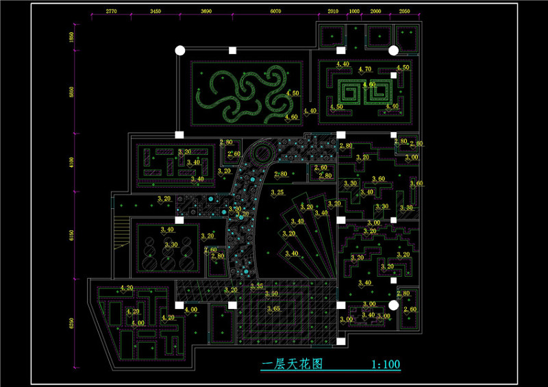 天<a href=https://www.yitu.cn/sketchup/huayi/index.html target=_blank class=infotextkey>花</a>图CAD<a href=https://www.yitu.cn/su/7937.html target=_blank class=infotextkey>图纸</a>