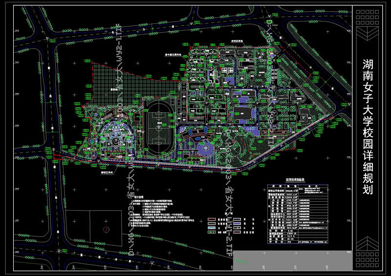 湖南女大校园规划图cad<a href=https://www.yitu.cn/su/7937.html target=_blank class=infotextkey>图纸</a>