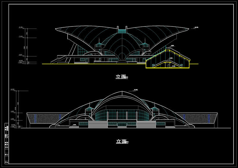 某大学体育馆方案图cad<a href=https://www.yitu.cn/su/7937.html target=_blank class=infotextkey>图纸</a>
