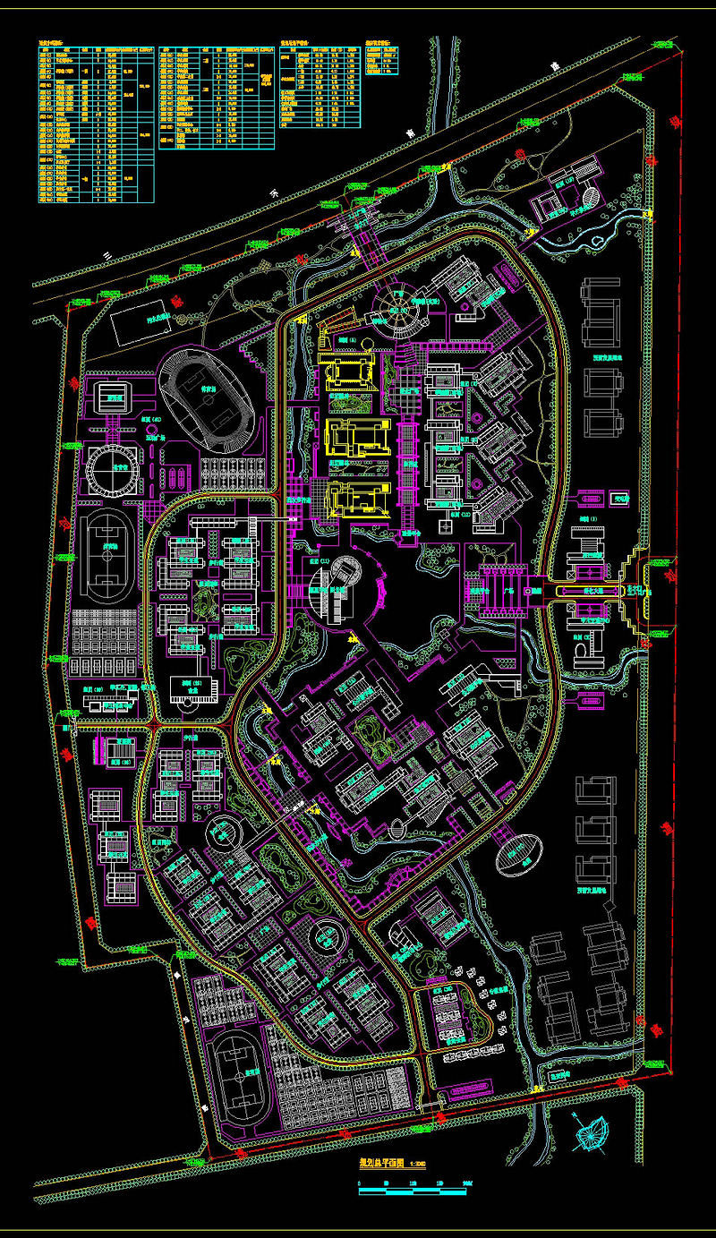 某大学总<a href=https://www.yitu.cn/su/7392.html target=_blank class=infotextkey>平面</a>布置图cad<a href=https://www.yitu.cn/su/7937.html target=_blank class=infotextkey>图纸</a>