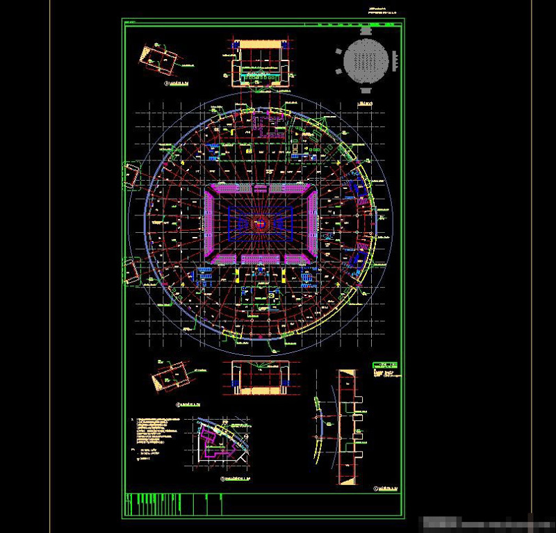 某体育馆cad建筑图