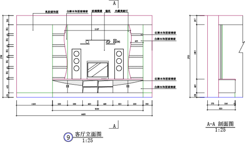 cad剖面图