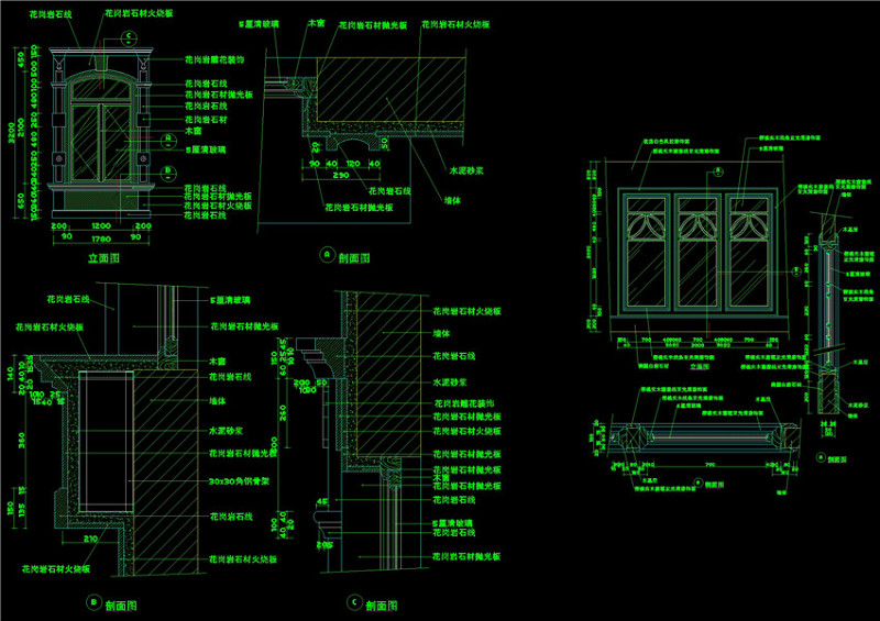 西式<a href=https://www.yitu.cn/sketchup/chuang/index.html target=_blank class=infotextkey>窗</a>CAD图