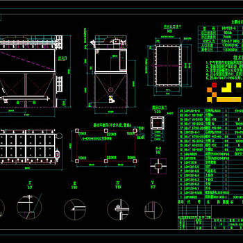 离线脉冲袋式除尘器设计CAD机械图纸