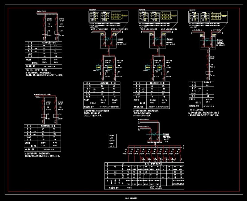 配电箱标准接线CAD图