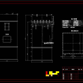 布袋除尘器CAD机械图纸