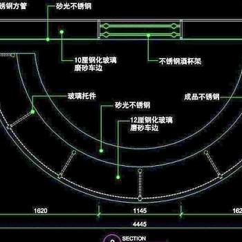 CAD之吧台收银台服务台设计