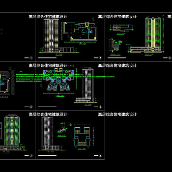 高层cad图纸