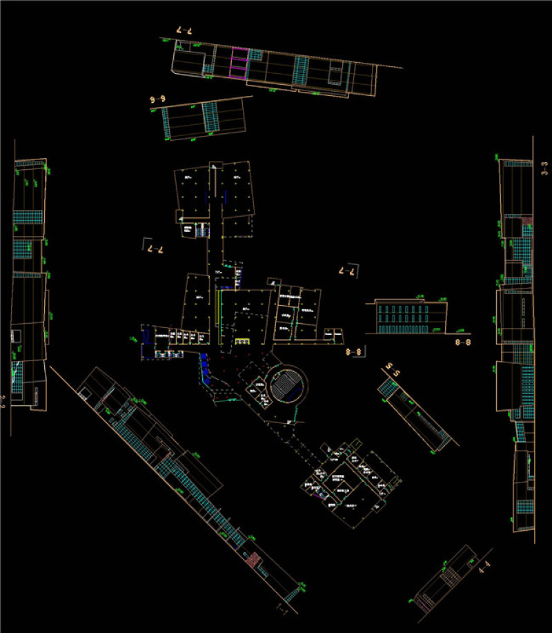 博物馆规划建筑CAD<a href=https://www.yitu.cn/su/7937.html target=_blank class=infotextkey>图纸</a>