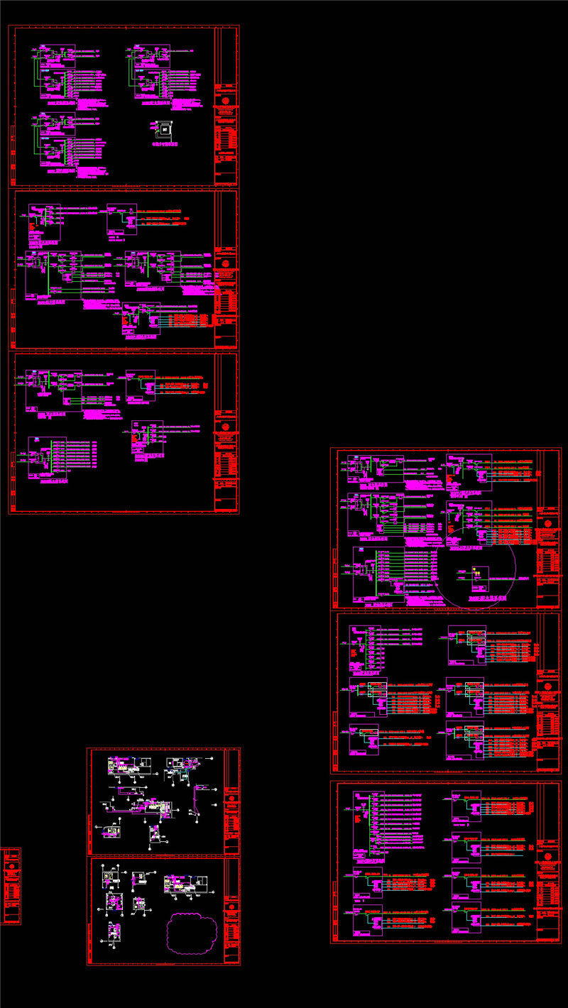 电力系统图CAD图纸
