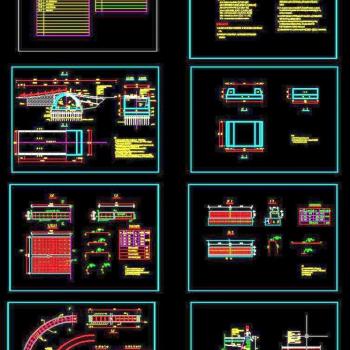 拱桥施工CAD全套图