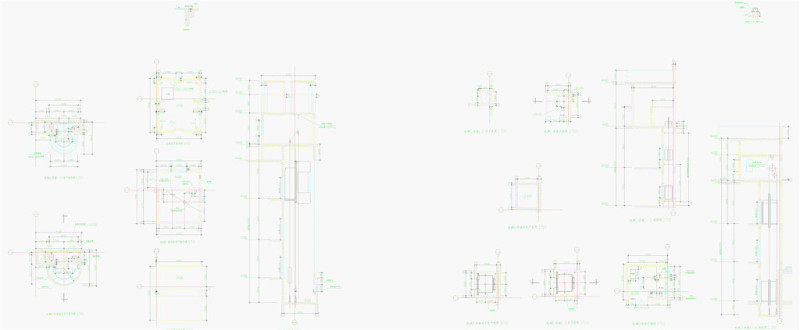 观光电梯详图CAD素材设计图