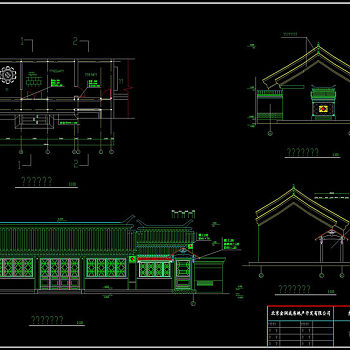 四合院房屋cad图纸