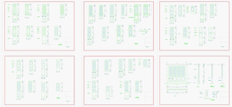 常用门<a href=https://www.yitu.cn/sketchup/chuang/index.html target=_blank class=infotextkey>窗</a>图库CAD