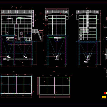 布袋除尘器CAD机械图纸