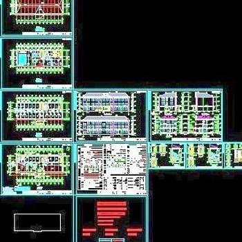 镇政府新建办公楼CAD建筑图纸