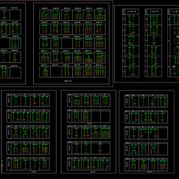 常用低压开关柜全套图纸CAD图纸