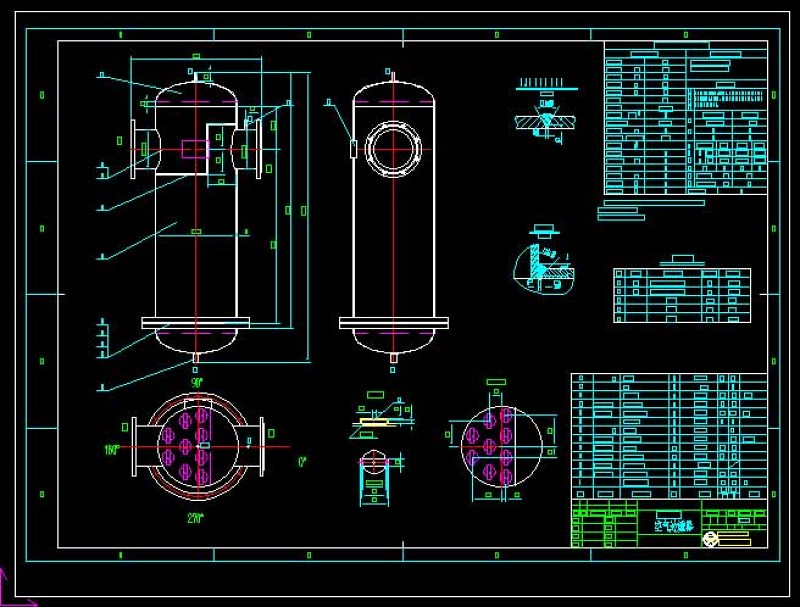 过滤器CAD<a href=https://www.yitu.cn/su/7937.html target=_blank class=infotextkey>图纸</a>