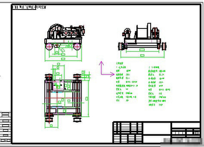 卷扬机CAD<a href=https://www.yitu.cn/su/7937.html target=_blank class=infotextkey>图纸</a>