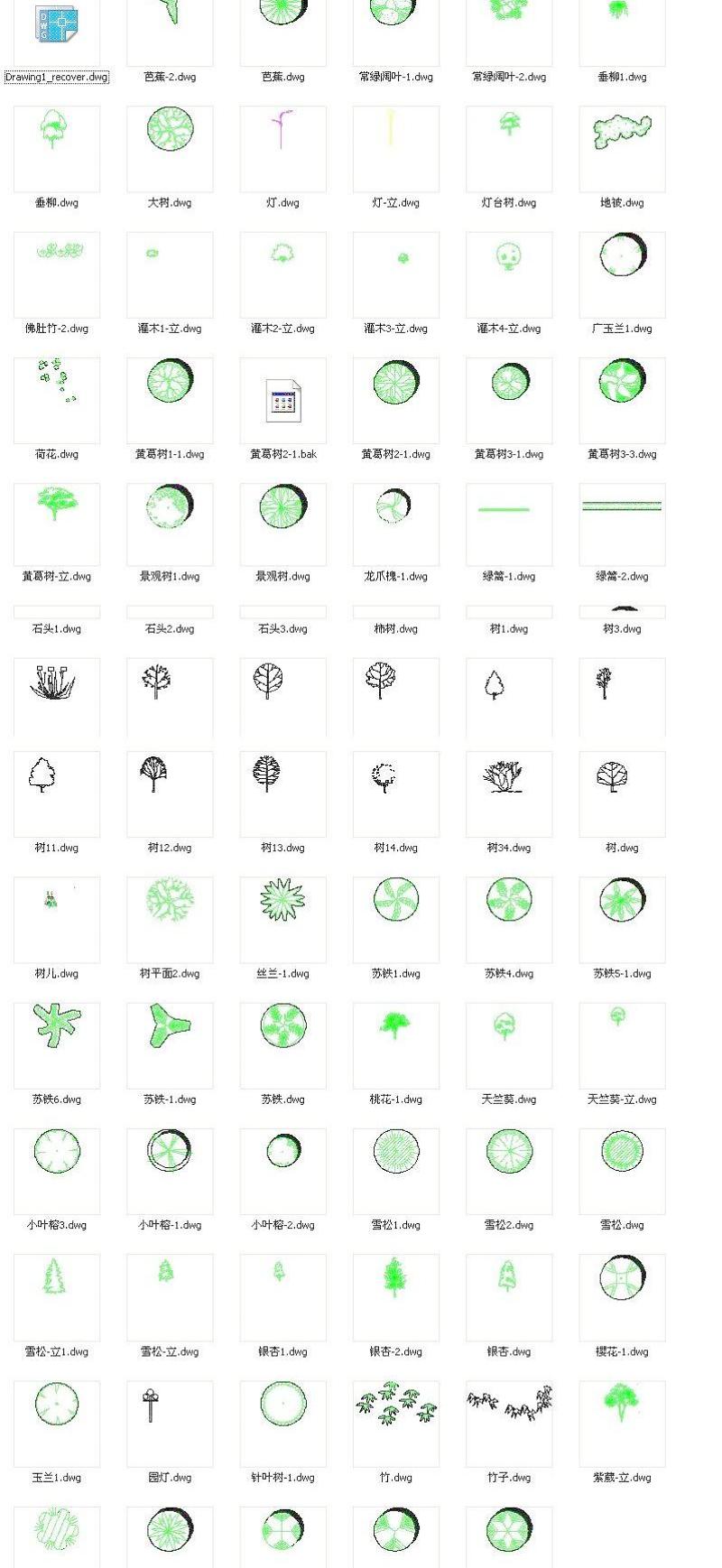 <a href=https://www.yitu.cn/sketchup/zhiwu/index.html target=_blank class=infotextkey><a href=https://www.yitu.cn/su/7836.html target=_blank class=infotextkey>植物</a></a>CAD图块素材