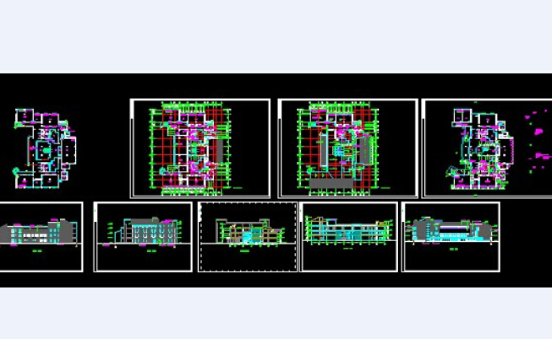 某图书馆建筑工程CAD<a href=https://www.yitu.cn/su/7590.html target=_blank class=infotextkey>设计</a>图