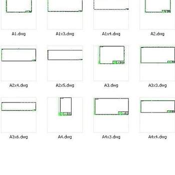 cad标准图块图库-各式图框