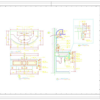 台盆cad图纸