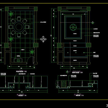 小餐厅cad源文件