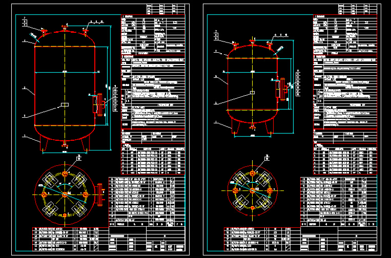 不锈钢<a href=https://www.yitu.cn/su/6942.html target=_blank class=infotextkey>储罐</a>CAD<a href=https://www.yitu.cn/su/7937.html target=_blank class=infotextkey>图纸</a>