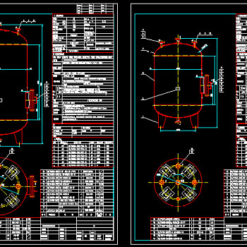 不锈钢储罐CAD图纸