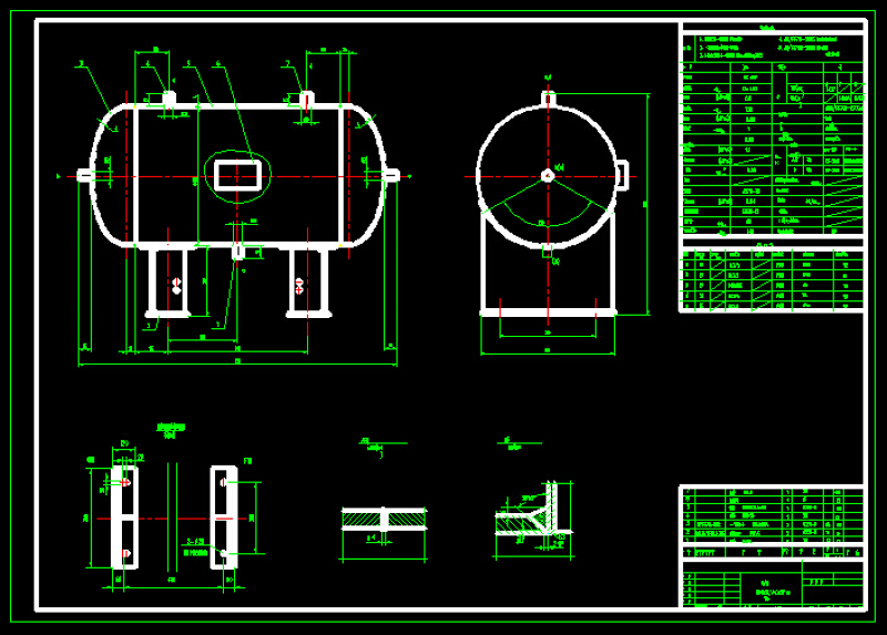 自动焊DN400储气罐CAD<a href=https://www.yitu.cn/su/7937.html target=_blank class=infotextkey>图纸</a>