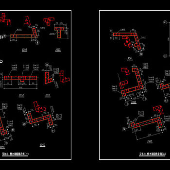 剪力墙配筋cad图纸