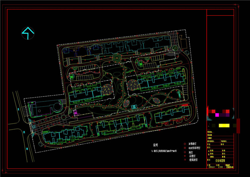灯位布置图CAD景观<a href=https://www.yitu.cn/su/7937.html target=_blank class=infotextkey>图纸</a>