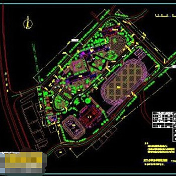 全套学校设计cad方案图纸