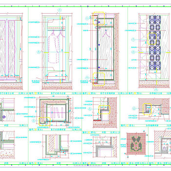 客厅及门厅衣柜cad图纸