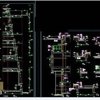 节点详图及墙身剖面cad施工设计施工图