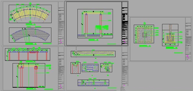 特色<a href=https://www.yitu.cn/sketchup/huayi/index.html target=_blank class=infotextkey>花</a>架<a href=https://www.yitu.cn/su/7784.html target=_blank class=infotextkey>廊架</a>的CAD施工详图