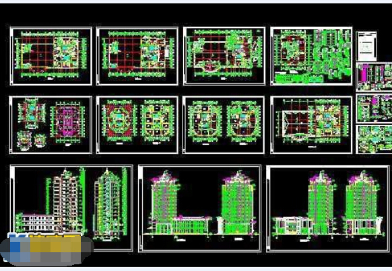 某总工会综合<a href=https://www.yitu.cn/su/8159.html target=_blank class=infotextkey>楼</a>cad施工<a href=https://www.yitu.cn/su/7590.html target=_blank class=infotextkey>设计</a><a href=https://www.yitu.cn/su/7937.html target=_blank class=infotextkey>图纸</a>