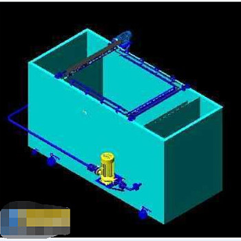 气浮机cad制作的三维图
