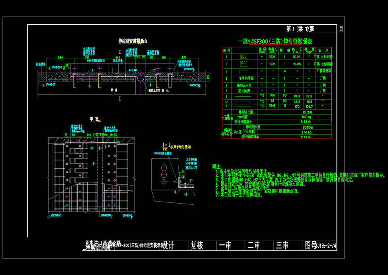 主<a href=https://www.yitu.cn/su/8137.html target=_blank class=infotextkey>桥</a>伸缩缝cad<a href=https://www.yitu.cn/su/7937.html target=_blank class=infotextkey>图纸</a>