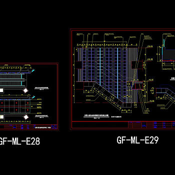 一层大堂自动扶梯塑铝板贴面详图cad图纸